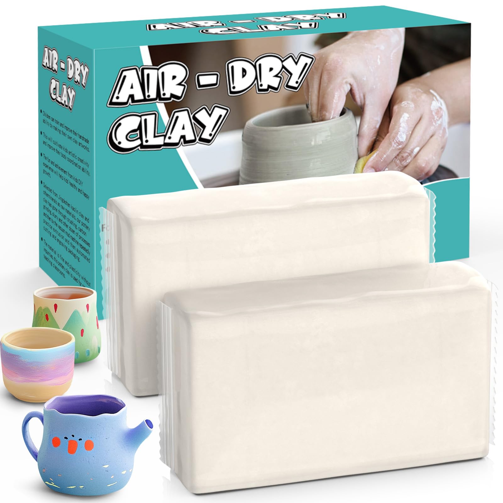 Amazon.com: Air Dry Clay, Natural White Modeling Clay for